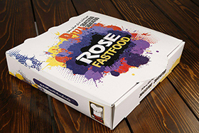 جعبه پیتزا یک نفره کرافت یا سفید چاپ چهار رنگ