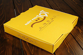جعبه پیتزا دو نفره کرافت یا سفید چاپ دو رنگ